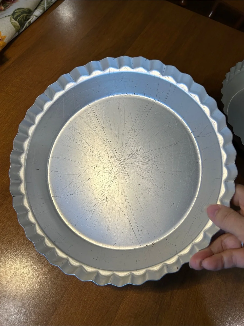 Vintage Wear-ever No. 2865 Silver Fluted Pie Pans